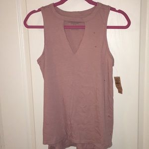 AE distressed sleeveless shirt